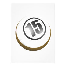 15 Ball Custom Invites