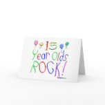 15 Year Olds Rock ! Cards