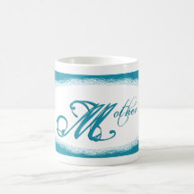 15oz Coffe Mug-framed MOTHER, teal