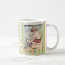 15oz Mug, Beach House /Sally Coupe Jacobson-...