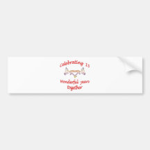 15th. ANNIVERSARY Bumper Sticker
