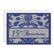 15th Anniversary Business Announcement Blue