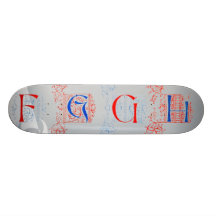15th Century Alphabet Skateboard