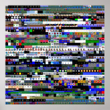 1600 Povray images Poster