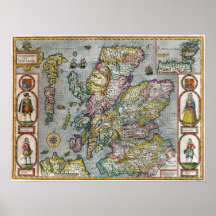 1676 Scotland Posters