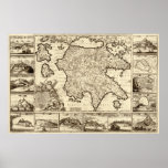 1688 Greece / Greek Peloponnesian Map