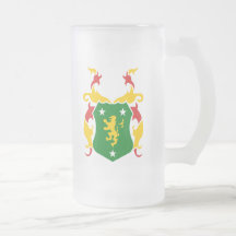 16 onces. Tasse de bière en verre givré