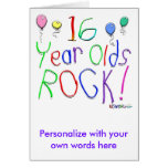 16 Year Olds Rock ! Greeting Cards