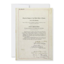 16th Amendment of the United States Constitution Personalized Announcement