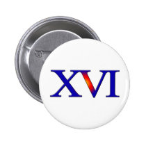 16th Birthday buttons