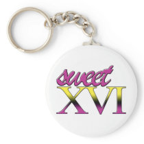 16th Birthday keychains