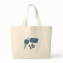 16th Birthday Keys Gifts Tote Bags