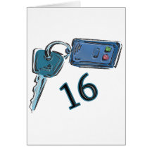 16th Birthday Keys Gifts Cards