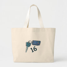 16th Birthday Keys Gifts Tote Bags