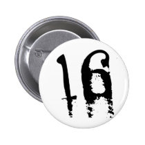 16th Birthday buttons