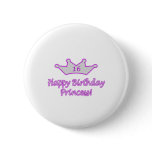 16th Birthday Princess Pins