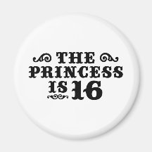 16th Birthday Refrigerator Magnet