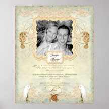 16x20 Wedding Photograph Love Chap Beach Seashore Posters