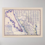 1705 California and New Mexico poster/print