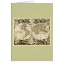1708 Jean Baptiste Nolin World Map
