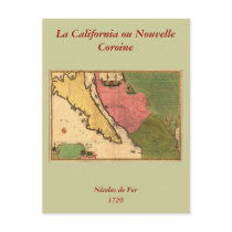 1720 Map - La Californie ou Nouvelle Caroline