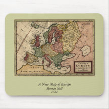 1721 Map of Europe Mousepad