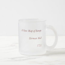 1721 Map of Europe Mugs