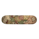1721 Map of Europe Skateboard