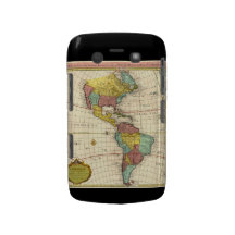 1739 Americas Vintage Map Case Blackberry Cases