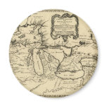 1755 Great Lakes and New France / Canada Map magnets