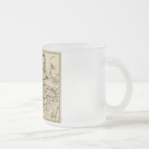 1755 Great Lakes and New France / Canada Map Coffee Mugs