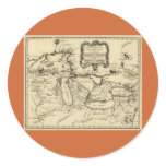 1755 Great Lakes and New France / Canada Map