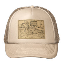 1755 Great Lakes et nouvelle carte de la France/du Casquette