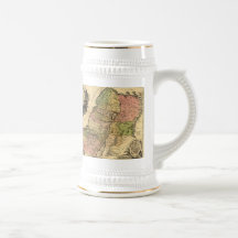 1759 - Map Of Ancient Israel With The 12 Tribes Coffee Mugs