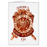 1765 American Tax Stamp Greeting Cards