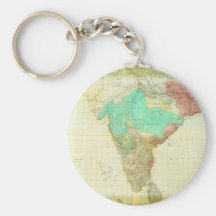 1768 The East Indies with the Roads Keychain
