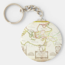 1771 Bonne Map of the New Testament Lands w Holy Keychains
