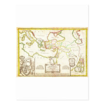 1771 Bonne Map of the New Testament Lands w Holy Post Cards