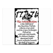 1776 CARTE POSTALE