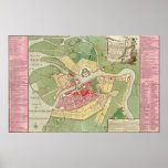 1776 Map of St. Petersburg Poster