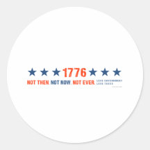 1776 ROUND STICKER