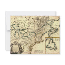 1778 Map of Canada and the United States