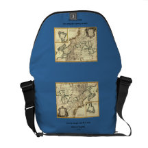 1778 Map of Canada and the United States Messenger Bag