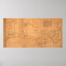 1778  Map of Coast Part of W. Florida & Louisiana Posters