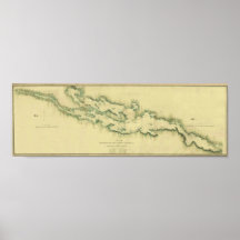 1779 Chart of Lake Champlain Poster