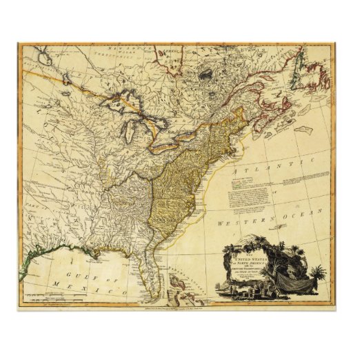 1784 Map of the United States of America by Faden Photo