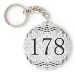 178 Area Code Keychain