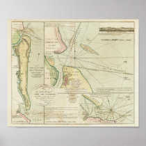 1790 Chart St. Mary's and Nassau Rivers Poster
