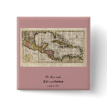 1790 Map of The West Indies by Dilly and Robinson