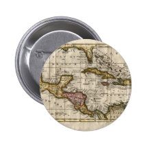 1790 Map of The West Indies by Dilly and Robinson Buttons